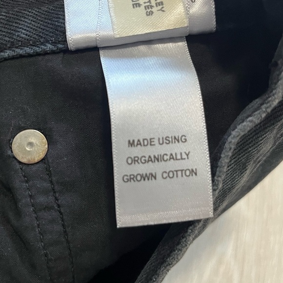 Agolde Liv Black Denim Mini Skirt - Picture 7 of 11